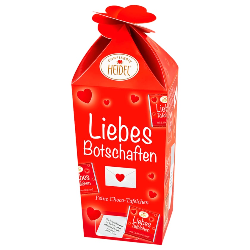 Confiserie Heidel Liebesbotschaften Choco-Täfelchen 75g